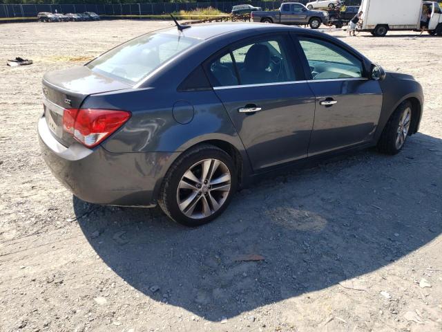 1G1PG5SB2D7142720 - 2013 CHEVROLET CRUZE LTZ GRAY photo 3