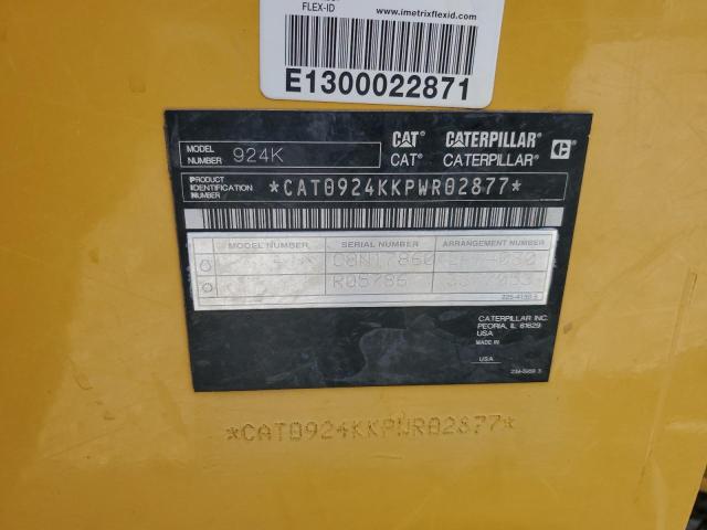 CAT0924KKPWR02877 - 2014 CATERPILLAR LOADER YELLOW photo 10