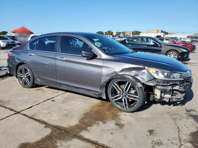 1HGCR2F53GA164852 - 2016 HONDA ACCORD SPORT Сұр фото 4