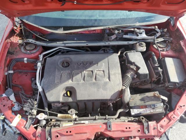 2T1BURHE0KC191770 - 2019 TOYOTA COROLLA L 红色 照片 11