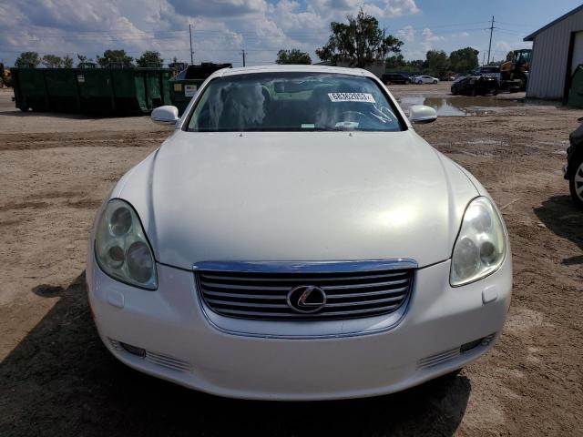 JTHFN48Y750068931 - 2005 LEXUS SC 430 WHITE photo 5