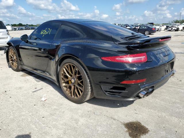 WP0AD2A95ES167886 - 2014 PORSCHE 911 TURBO BLACK photo 2