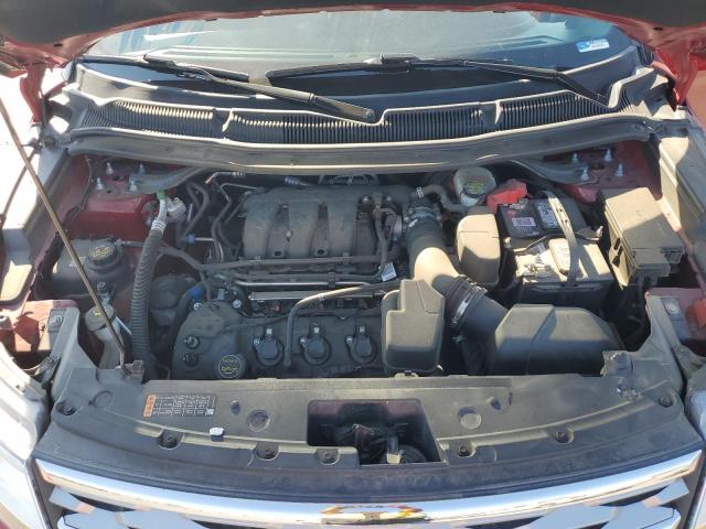 1FM5K8F87KGB17561 - 2019 FORD EXPLORER LIMITED Қызыл фото 12