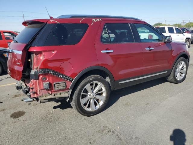 1FM5K8F87KGB17561 - 2019 FORD EXPLORER LIMITED Қызыл фото 3