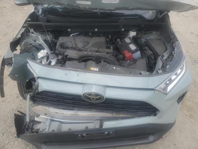 2T3P1RFV7MW193719 - 2021 TOYOTA RAV4 XLE 绿色 照片 12