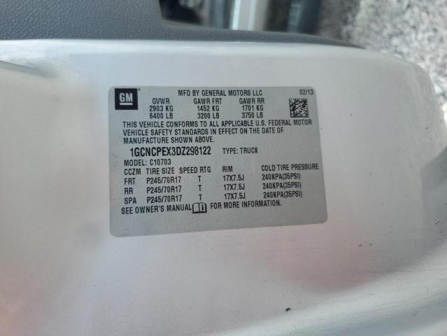 1GCNCPEX3DZ298122 - 2013 CHEVROLET SILVERADO C1500 GRAY photo 12