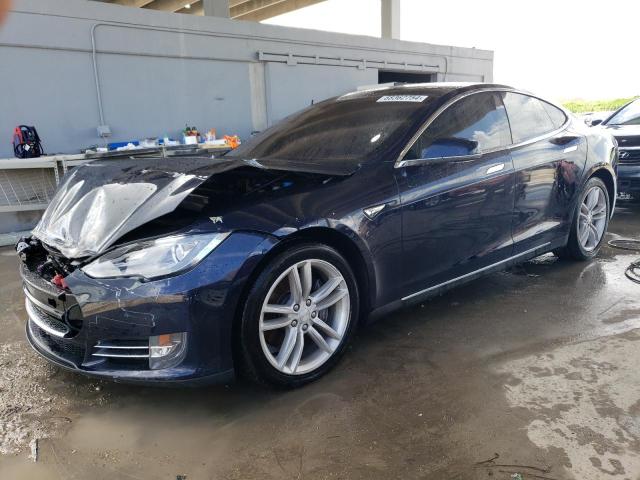5YJSA1H10EFP55988 - 2014 TESLA MODEL S Mavi foto 1