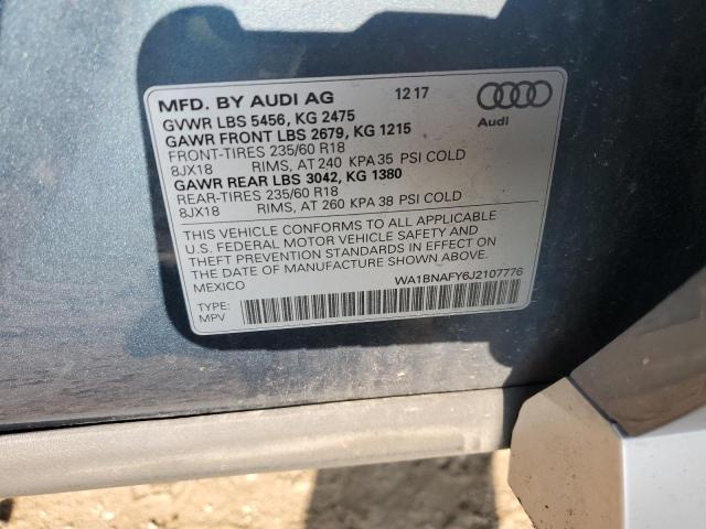 WA1BNAFY6J2107776 - 2018 AUDI Q5 PREMIUM PLUS ლურჯი ფოტო 13