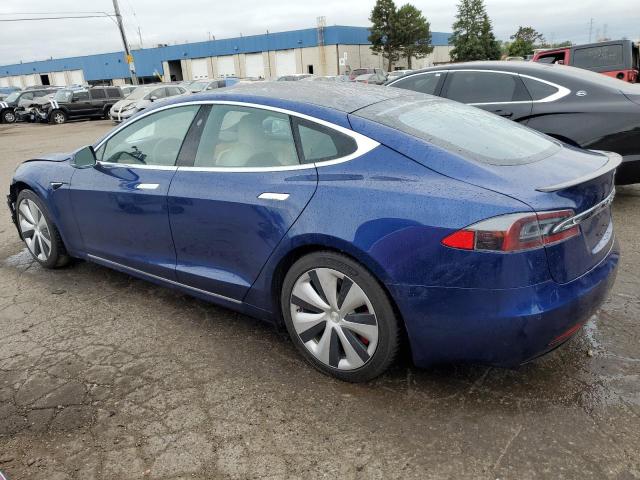 5YJSA1E43MF418888 - 2021 TESLA MODEL S ლურჯი ფოტო 2