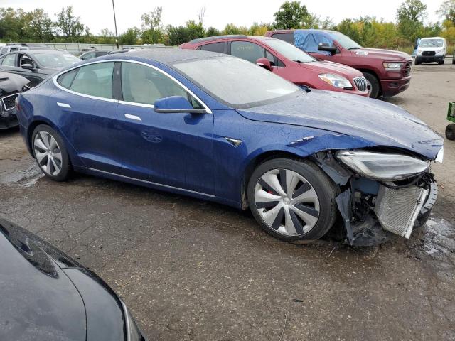 5YJSA1E43MF418888 - 2021 TESLA MODEL S ლურჯი ფოტო 4