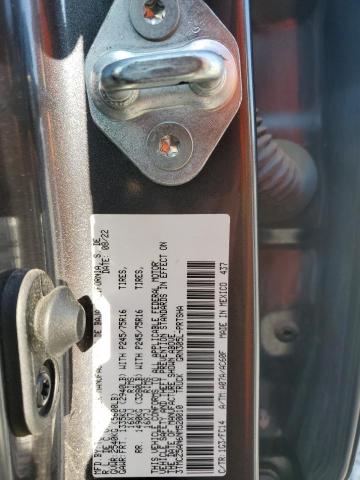 3TMCZ5AN6NM520010 - 2022 TOYOTA TACOMA DOUBLE CAB 石墨色 照片 12