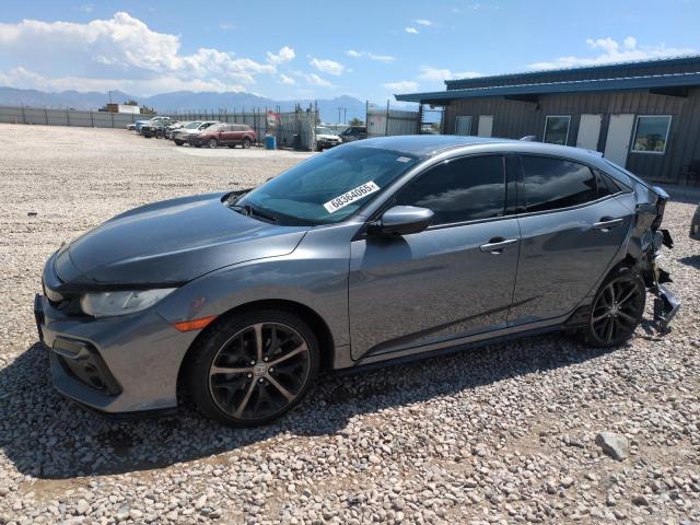 SHHFK7H42MU406694 - 2021 HONDA CIVIC SPORT GRAY photo 1