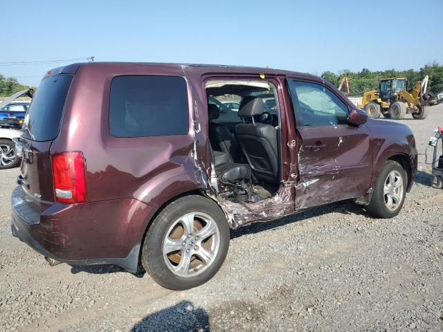 5FNYF4H56DB019331 - 2013 HONDA PILOT EXL BURGUNDY photo 3