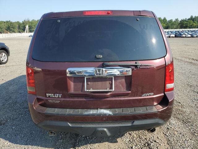 5FNYF4H56DB019331 - 2013 HONDA PILOT EXL BURGUNDY photo 6