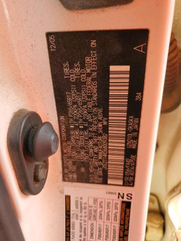 JTEZT14R268009382 - 2006 TOYOTA 4RUNNER SR5 WHITE photo 12