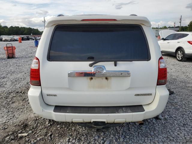 JTEZT14R268009382 - 2006 TOYOTA 4RUNNER SR5 WHITE photo 6