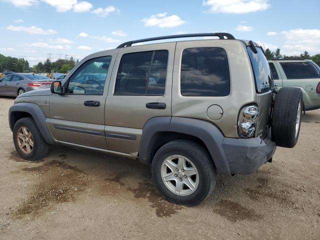1J8GL48K54W265589 - 2004 JEEP LIBERTY SPORT TAN photo 2