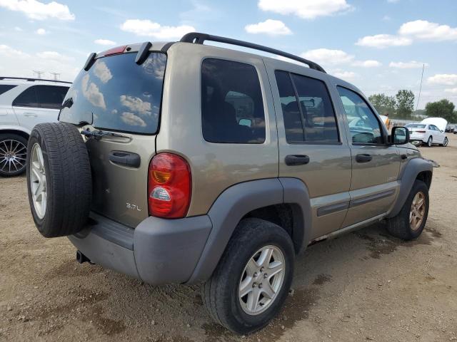 1J8GL48K54W265589 - 2004 JEEP LIBERTY SPORT TAN photo 3