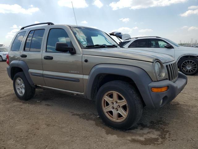 1J8GL48K54W265589 - 2004 JEEP LIBERTY SPORT TAN photo 4