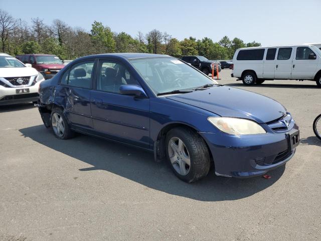 1HGES26795L003857 - 2005 HONDA CIVIC EX BLUE photo 4