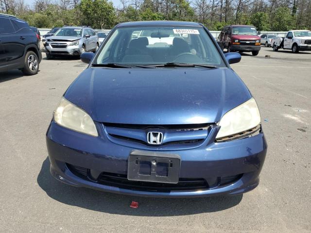 1HGES26795L003857 - 2005 HONDA CIVIC EX BLUE photo 5