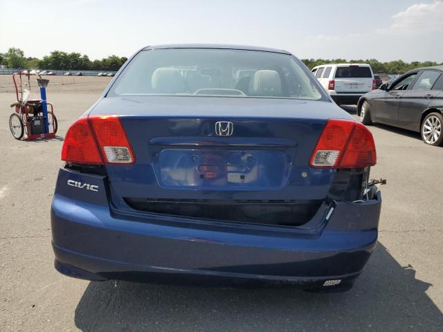 1HGES26795L003857 - 2005 HONDA CIVIC EX BLUE photo 6