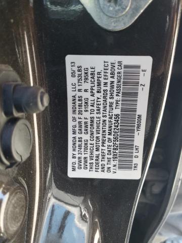 19XFB2F56DE243456 - 2013 HONDA CIVIC LX 灰色 照片 13