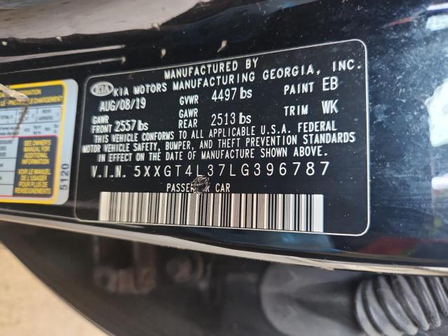 5XXGT4L37LG396787 - 2020 KIA OPTIMA LX BLACK photo 12