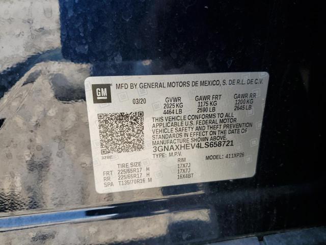 3GNAXHEV4LS658721 - 2020 CHEVROLET EQUINOX LS 蓝色 照片 13