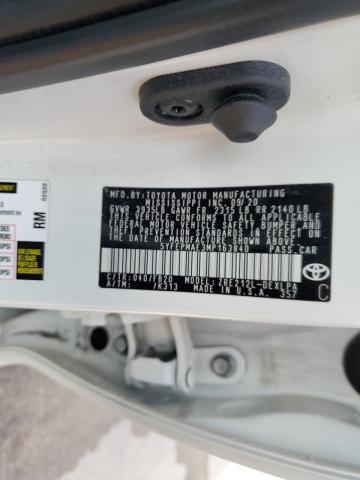 5YFEPMAE3MP163840 - 2021 TOYOTA COROLLA LE Weiß Foto 12