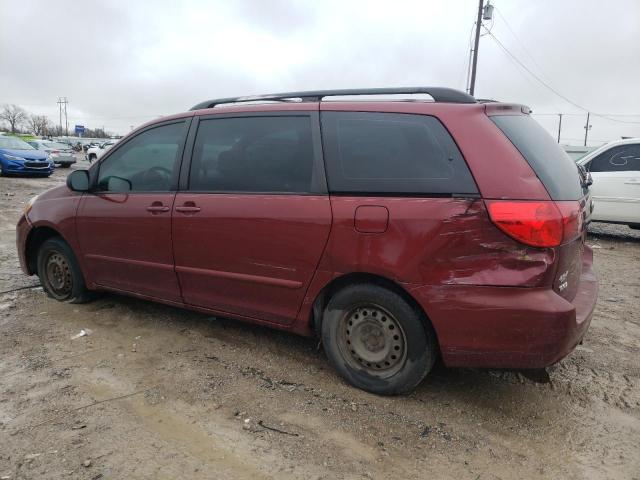 5TDZK23C18S107487 - 2008 TOYOTA SIENNA CE BURGUNDY photo 2