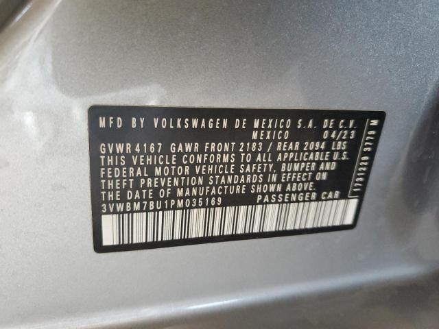 3VWBM7BU1PM035169 - 2023 VOLKSWAGEN JETTA SPORT ბურგუნდია ფოტო 12