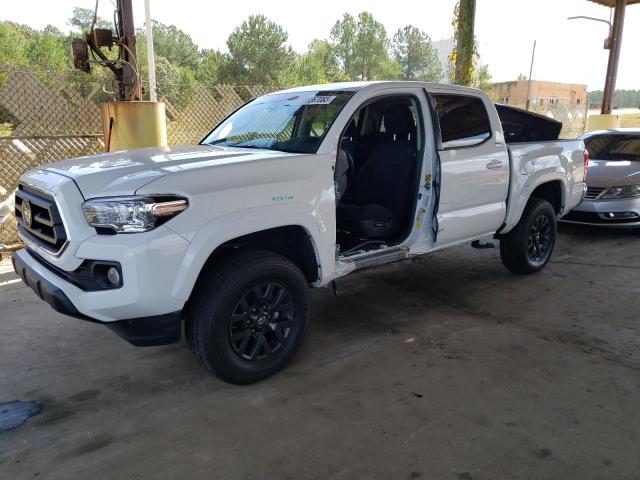 3TYAZ5CN6MT004821 - 2021 TOYOTA TACOMA DOUBLE CAB WHITE photo 1