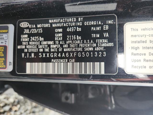 5XXGR4A6XFG501323 - 2015 KIA OPTIMA SX 黑色 照片 13