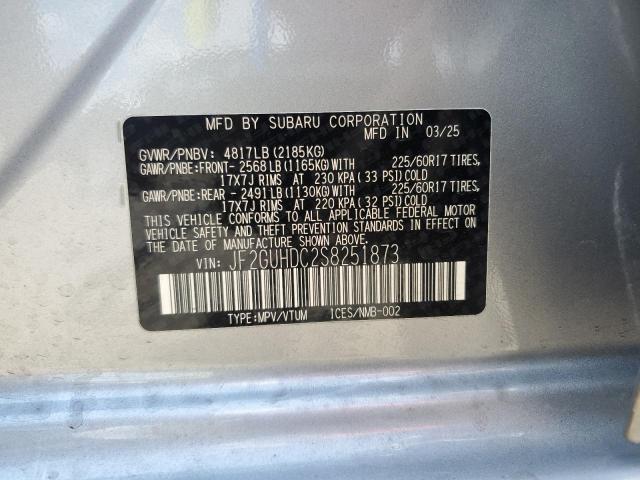 JF2GUHDC2S8251873 - 2025 SUBARU CROSSTREK PREMIUM 银色 照片 13