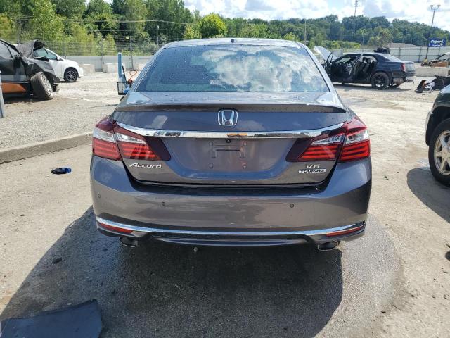 1HGCR3F95GA020034 - 2016 HONDA ACCORD TOURING GRAY photo 6