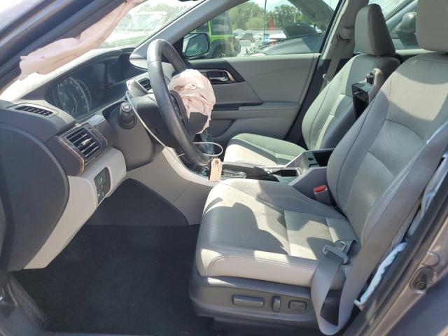 1HGCR3F95GA020034 - 2016 HONDA ACCORD TOURING GRAY photo 7