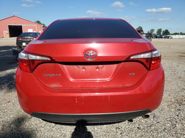 2T1BURHE7FC271430 - 2015 TOYOTA COROLLA L RED photo 6