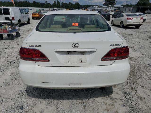 JTHBA30G965172977 - 2006 LEXUS ES 330 WHITE photo 6