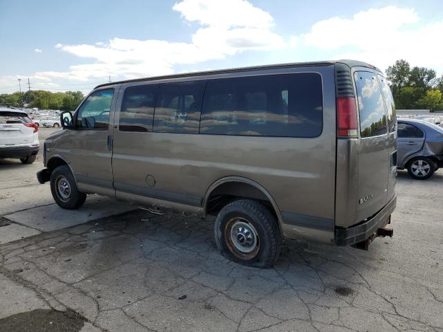 1GKGG25R621165372 - 2002 GMC SAVANA G2500 TAN photo 2