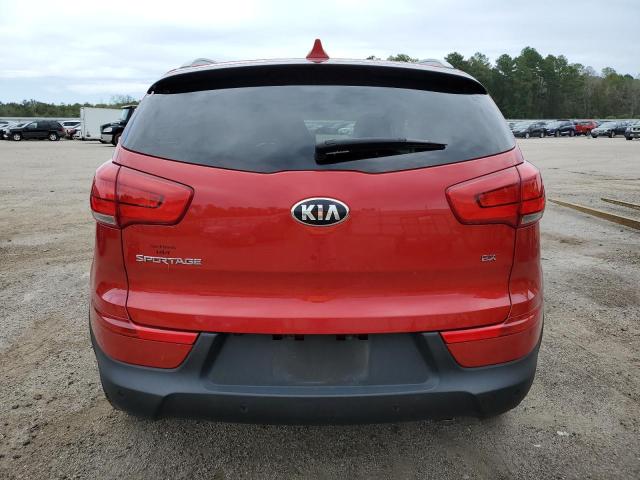 KNDPCCAC1F7739751 - 2015 KIA SPORTAGE EX RED photo 6