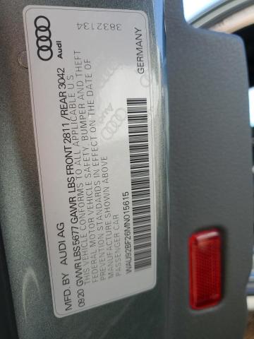 WAU92BF26MN015615 - 2021 AUDI A6 ALLROAD PRESTIGE GREEN photo 12