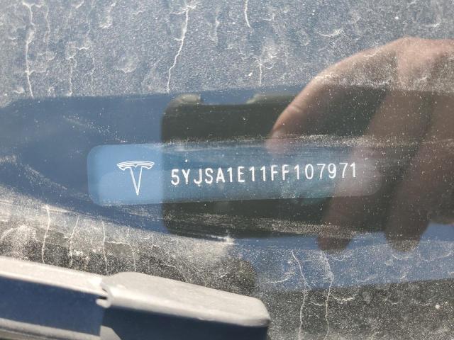 5YJSA1E11FF107971 - 2015 TESLA MODEL S 灰色 照片 13