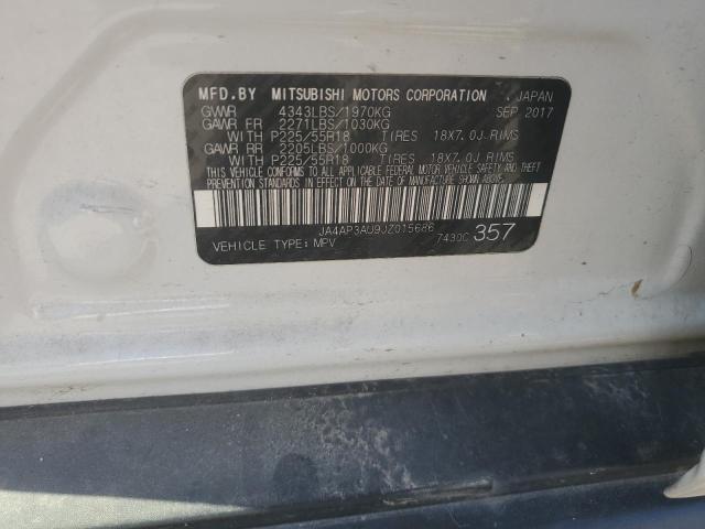 JA4AP3AU9JZ015686 - 2018 MITSUBISHI OUTLANDER ES WHITE photo 13