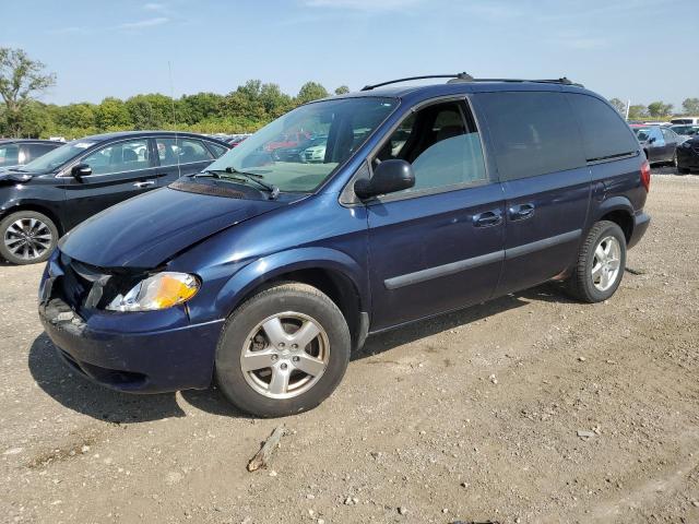 1D4GP45R85B127098 - 2005 DODGE CARAVAN SXT BLUE photo 1