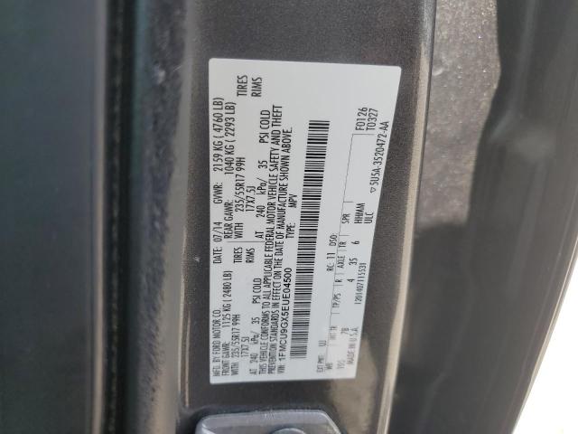 1FMCU9GX5EUE04500 - 2014 FORD ESCAPE SE ნაცრისფერი ფოტო 13