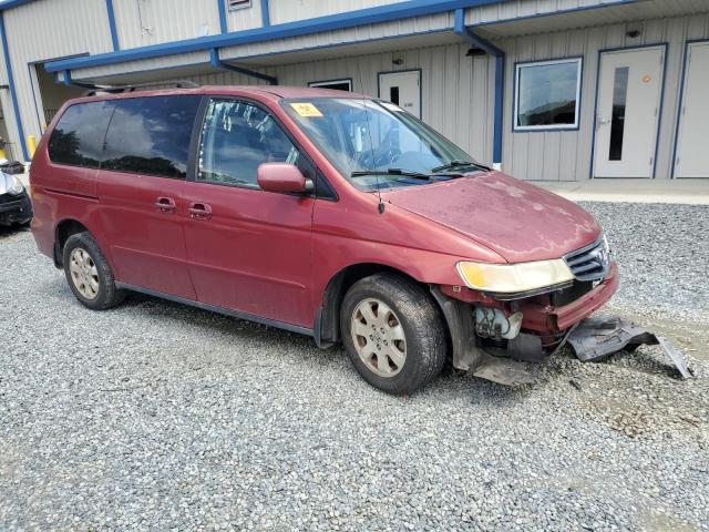5FNRL18013B036925 - 2003 HONDA ODYSSEY EXL წითელი ფოტო 4