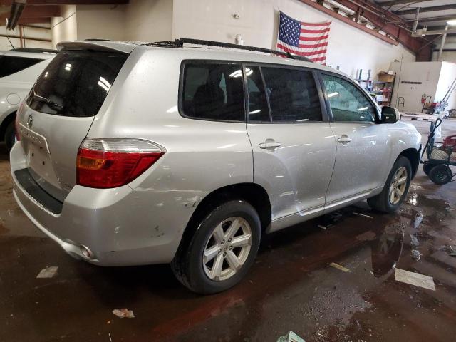 JTEBK3EHXA2166546 - 2010 TOYOTA HIGHLANDER SILVER photo 3