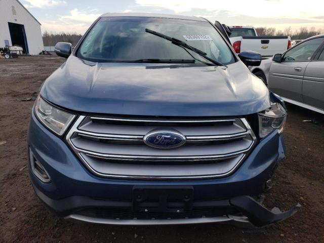 2FMPK4J8XJBB18489 - 2018 FORD EDGE SEL BLUE photo 5