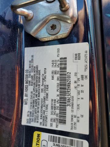 3LN6L5E92HR621012 - 2017 LINCOLN MKZ RESERVE 蓝色 照片 12